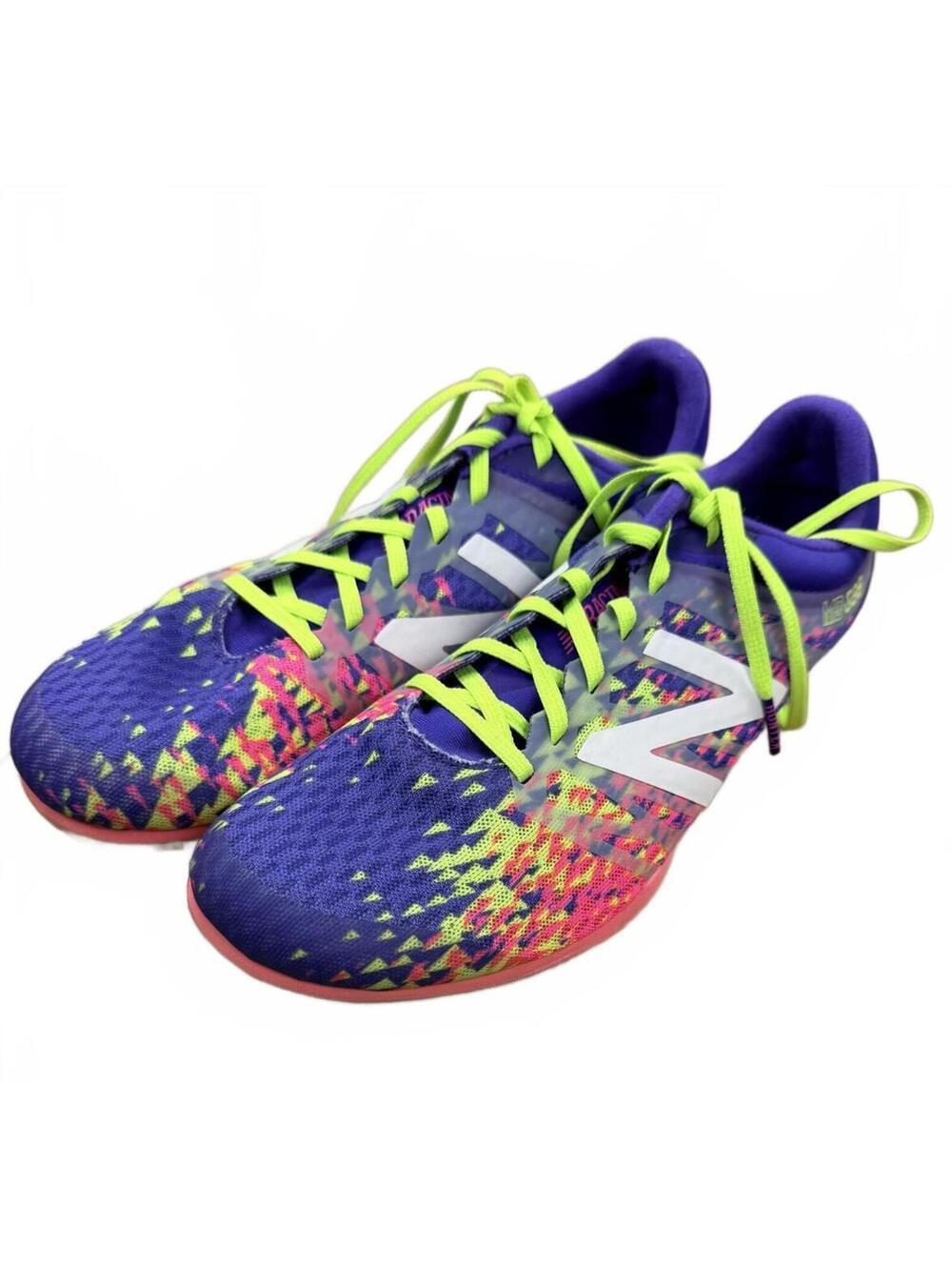 New Balance MD500 V5 Track Spikes Womens 10 Purple Pink Neon Yellow WMD500P5